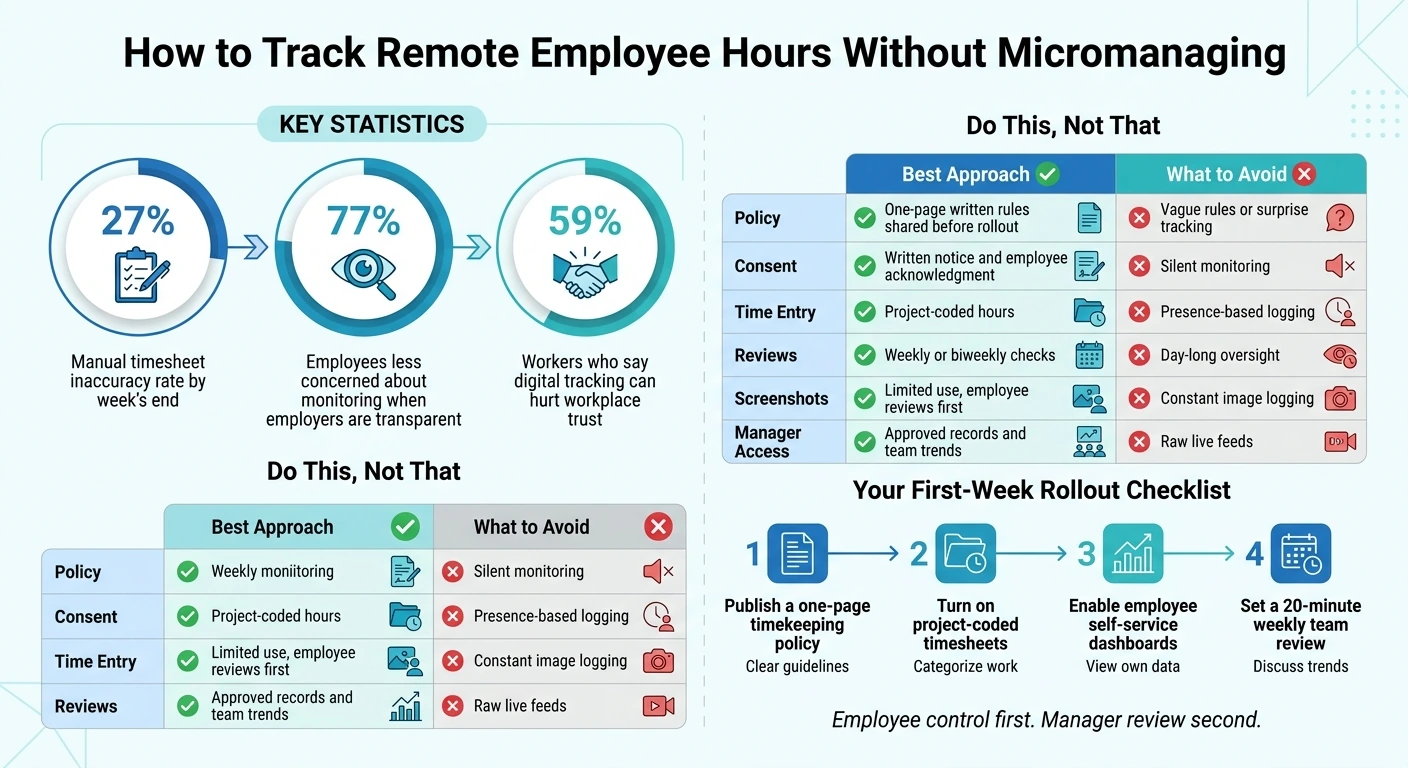 Remote Employee Time Tracking: Best Practices vs. What to Avoid
